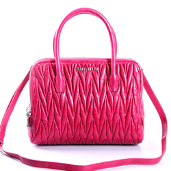 미우미우 토트백 미듐 RN0950 핫핑크
