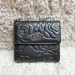 샤넬 로즈  3단 지갑