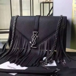생로랑 15FW 모노그램 프린지 체인숄더백