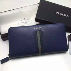 프라다 최고급버전 사피아노가죽 장지갑 퍼플 2M1317