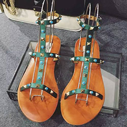 발렌티노 샌들 그린