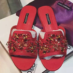 D＆G 단화 레드