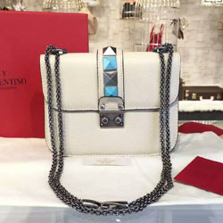 발렌티노 여성 빅락스터드 스몰 체인 크로스백