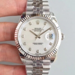 로렉스 데이저스트 은장 화이트판(다이아 다이얼) 41mm  Ref.88537 (최고급형)