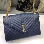 입생로랑 퀼티드  엔벨로프 백  31cm 487198